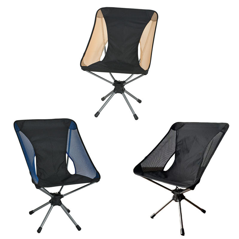 Folding swivel chair aluminum alloy outdoor folding chair -Free Shipping