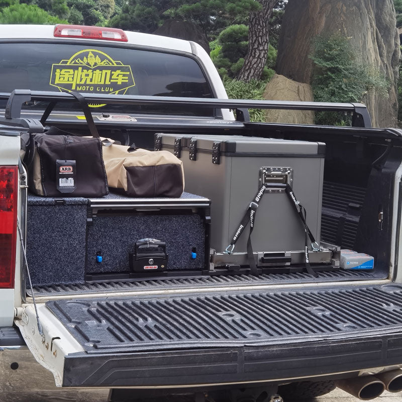 Pickups trucks storage drawer & slider tray stainless steel