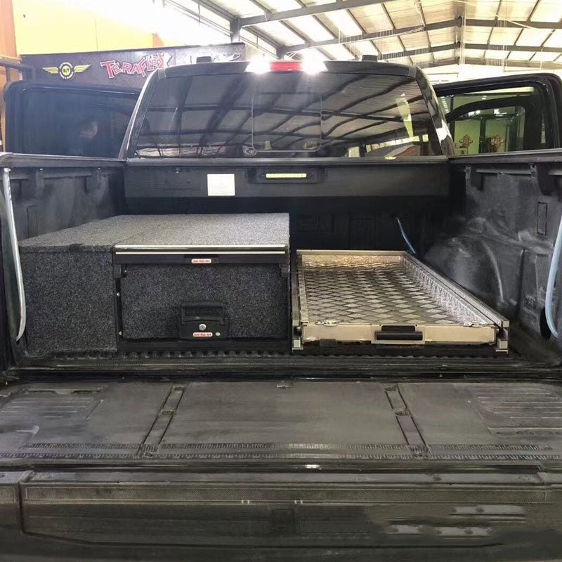 Pickups trucks storage drawer & slider tray stainless steel