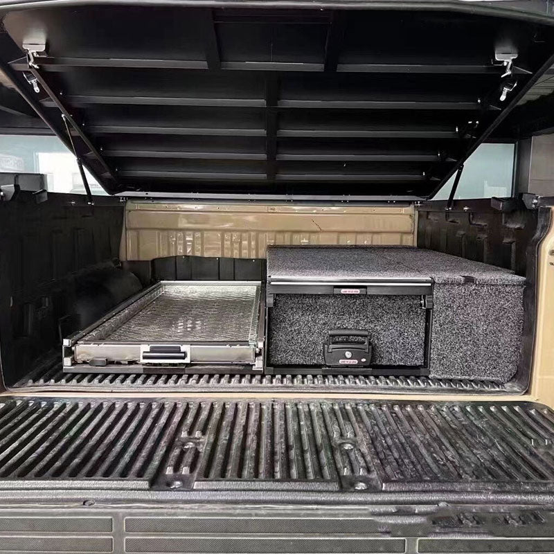Pickups trucks storage drawer & slider tray stainless steel
