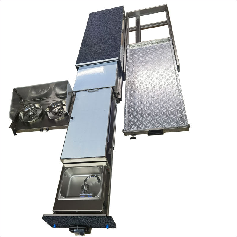 Pickups trucks storage drawer & slider tray stainless steel