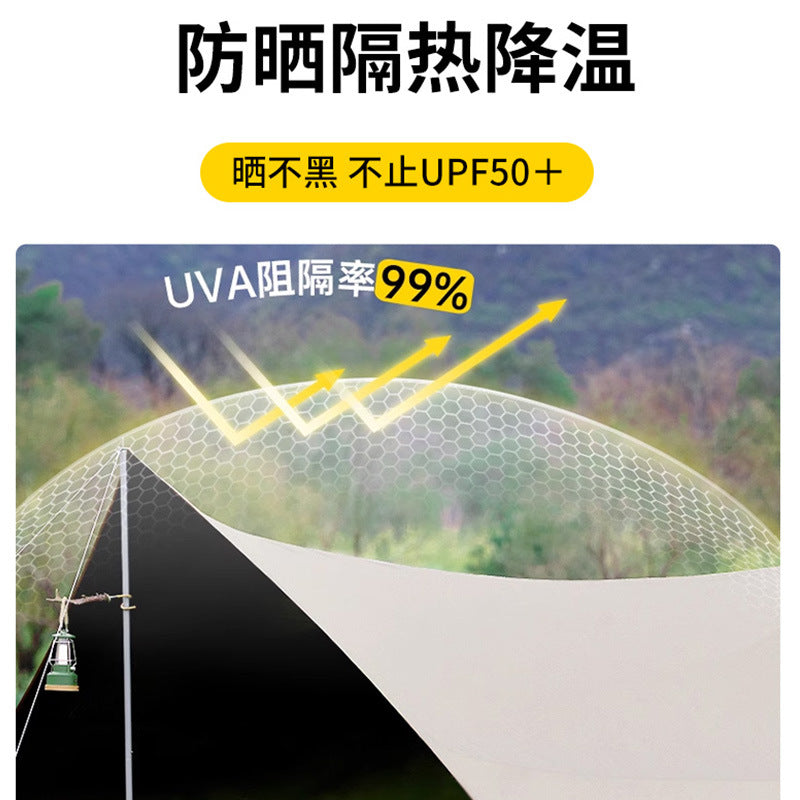 Skyline full blackout six layer sunscreen black adhesive canopy