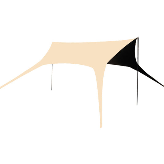 Tailcoat sunshade sun protection rainproof canopy thick black rubber tent