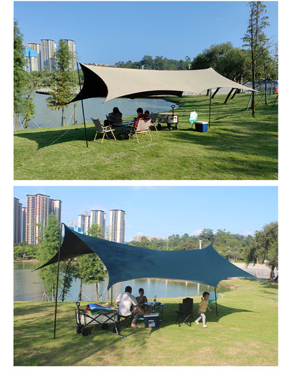 Skyline full blackout six layer sunscreen black adhesive canopy