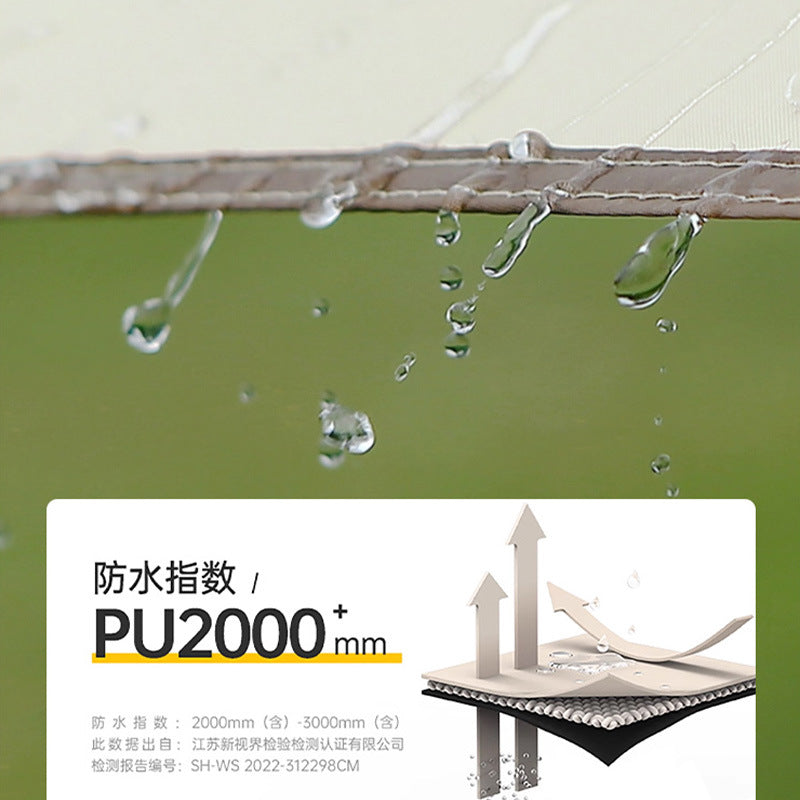 Skyline full blackout six layer sunscreen black adhesive canopy