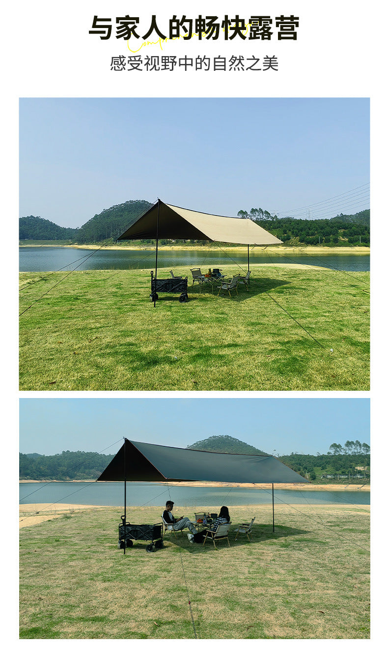 Skyline full blackout six layer sunscreen black adhesive canopy