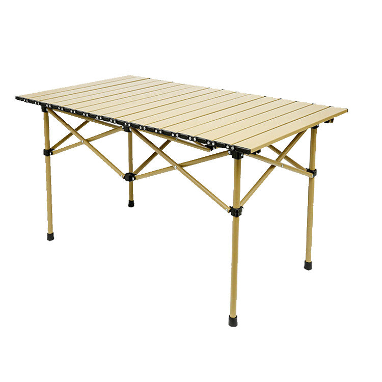 Folding Table Outdoor Stall Adjustable Table Picnic Camping Adjustable Home Barbecue Free Lifting Egg Roll Table