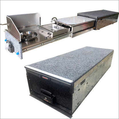 Toyota Sequoia rear drawer set & kitchen