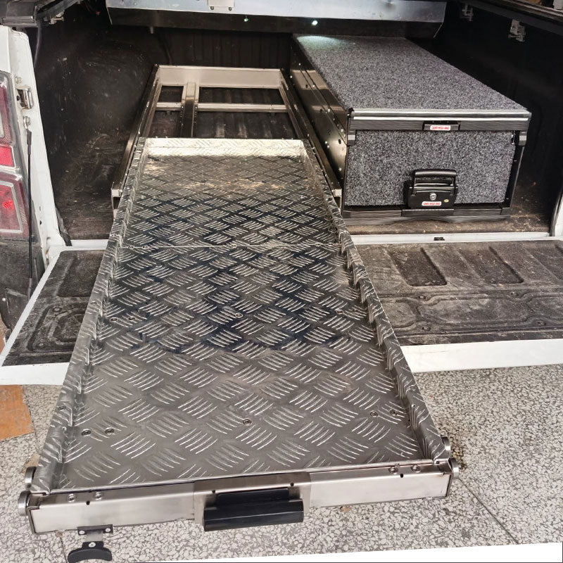 Pickups trucks storage drawer & slider tray stainless steel