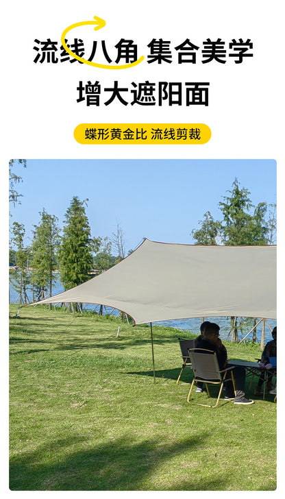 Skyline full blackout six layer sunscreen black adhesive canopy